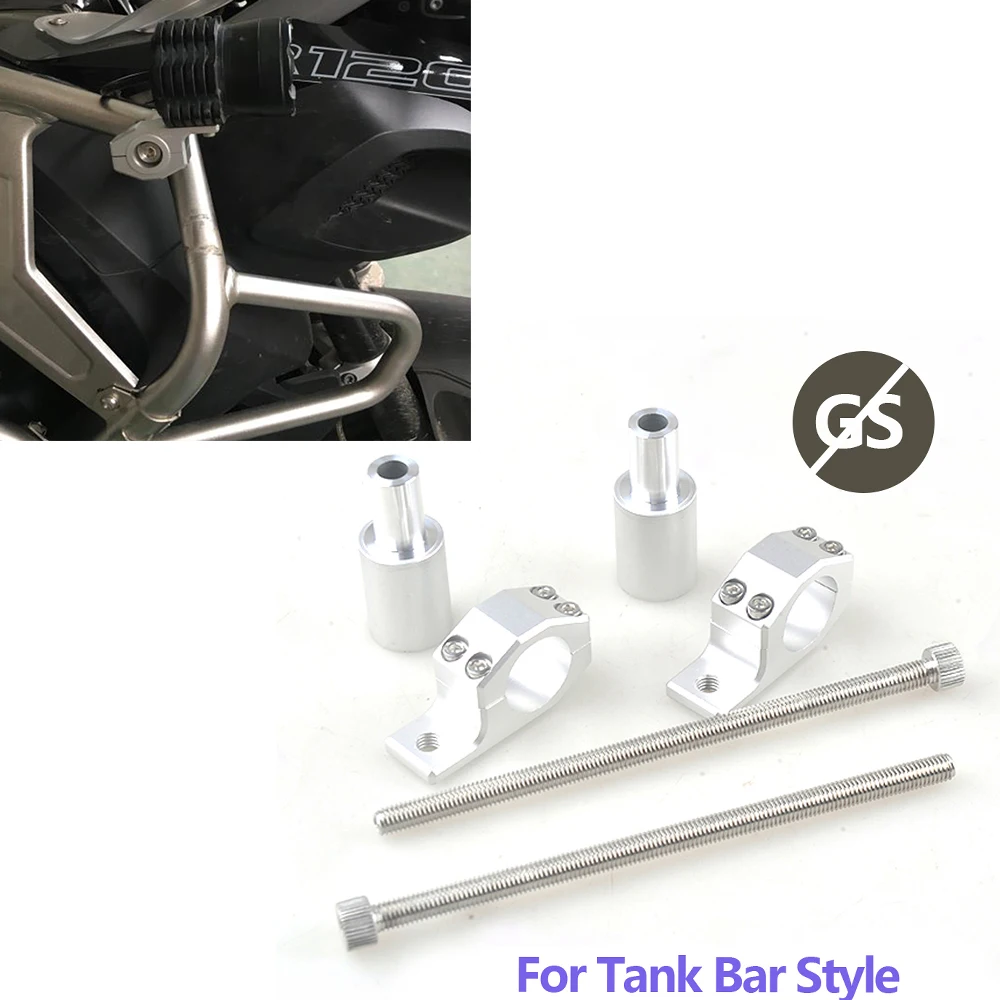 

For BMW R1200GS ADV LC Motorcycle 2pcs Bull Bar Bracket Fog Driving Light Motorcycle Crash Bar Guard Mount Kit R1250GS 2014-19