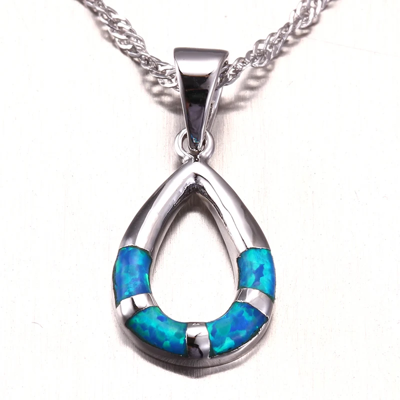 Blue Opal Water Drop Pendant Jewelry for Women OP079drop pendant