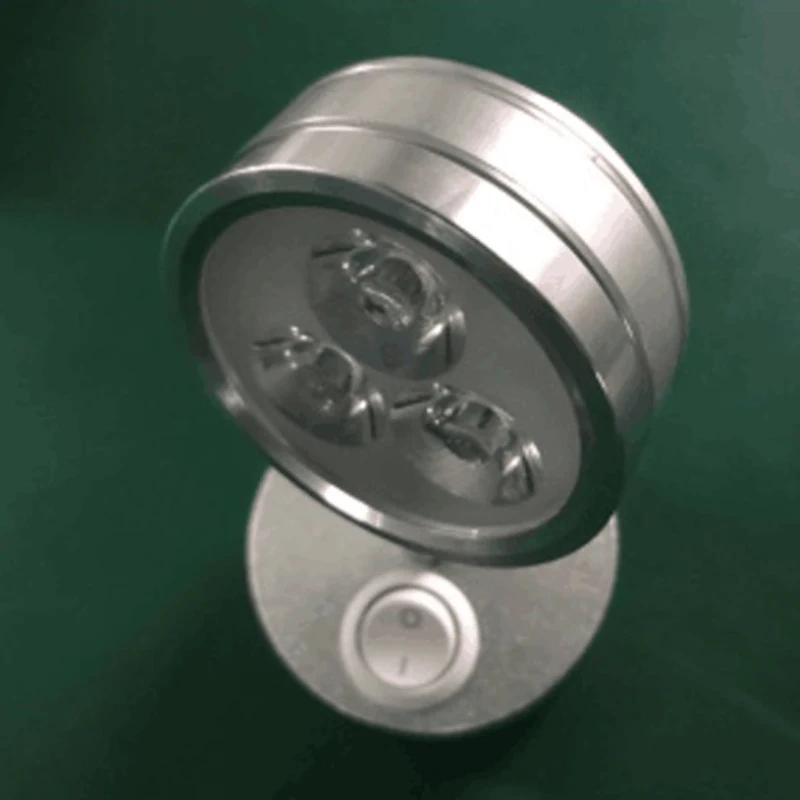 

Wall Cabinet LED Spot Light White Reading Spotlight Bedside Lamp Switch 12V 3W for Camper van Lorry Caravan Bus Boat