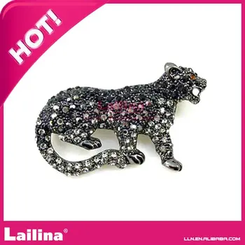 

Fashion zinc alloy animal rhinestone brooch lion brooch for man
