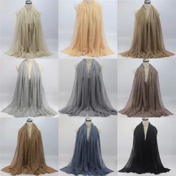 

Velishy plain scarf cotton fringes soft solid muffler shawls big wrap Party Gift Beauty Decor Fashion New Jewelry Wholesale