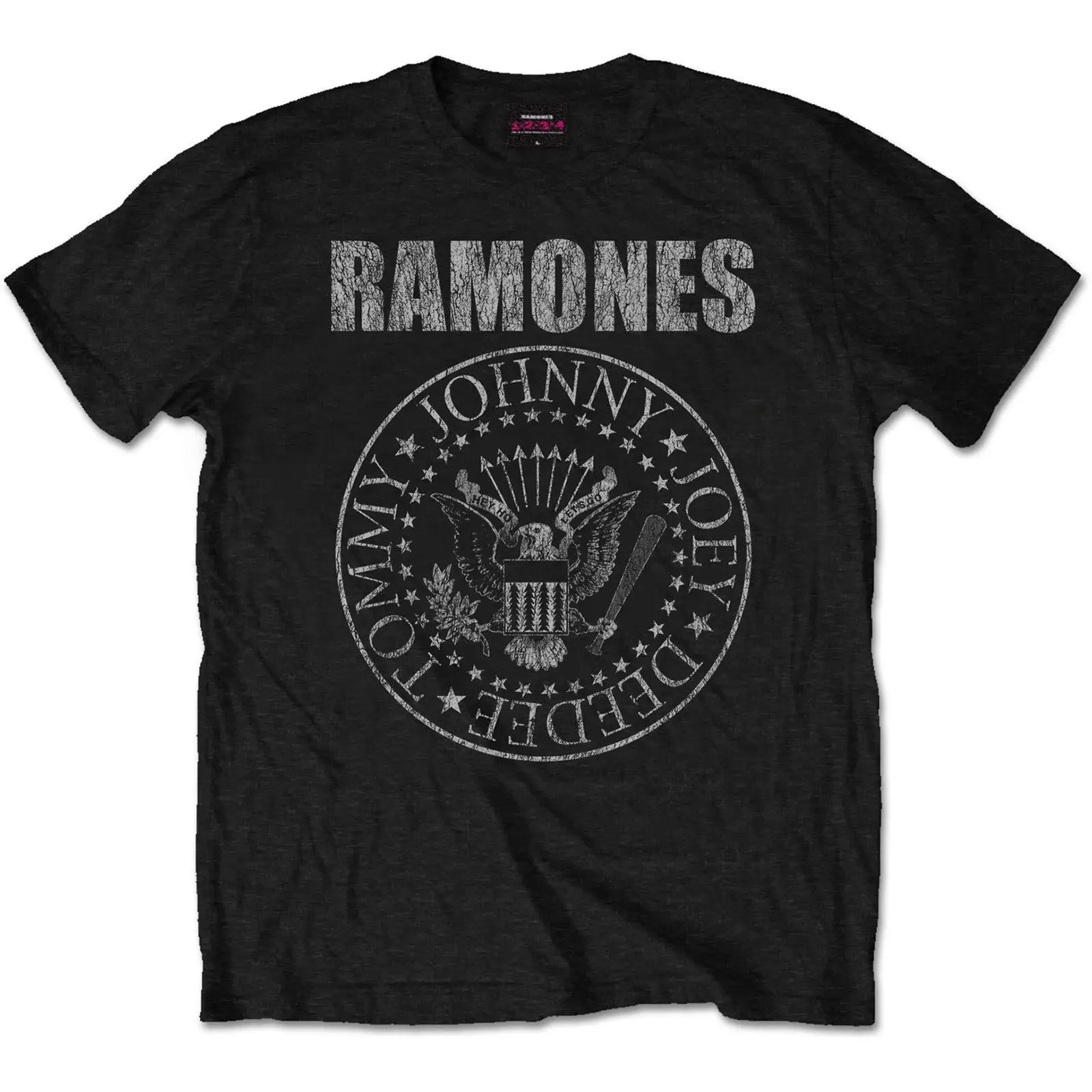 The Ramones панковская футболка проблемных печать новый черный 100% хлопок Размеры SM-2XL
