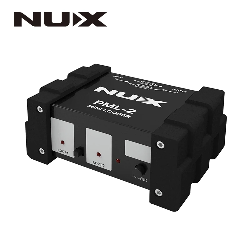 

NUX PML-2 Mini Looper True Bypass Design Mini Dual Looper Line Selector Switch A/B Signal MIDI Remote Function