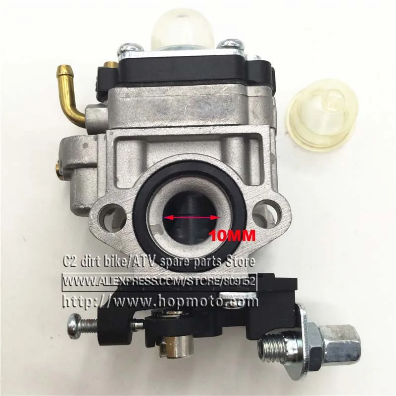Carburatore Carb Da 10Mm E Lampadina Di Primer E Guarnizioni Per 23Cc 26Cc 33Cc Bladez Scooter Con Scooter Mini Dirt Pocket Bike Atv Go Kart