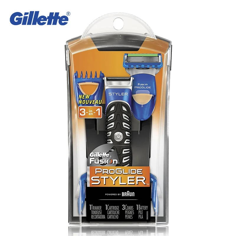 Gillette Fusion ProGlide Styler 3 in 1 Men's Razor Body Groomer and Beard Trimmer Men Razors Blades