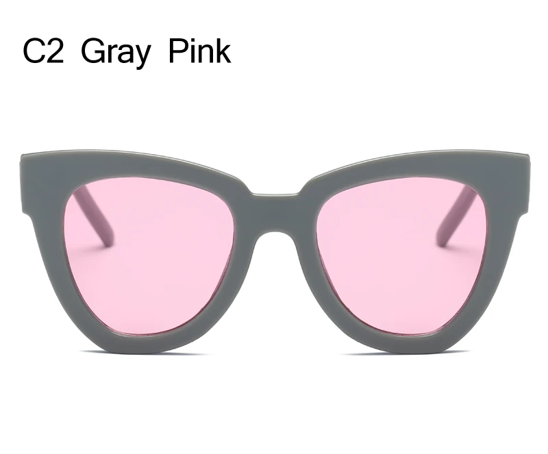 Fashion Cat eye Sunglasses Women Luxury Brand Designer Vintage Sun glasses Female Glasses For Women Gafas  de sol uv400 big round sunglasses