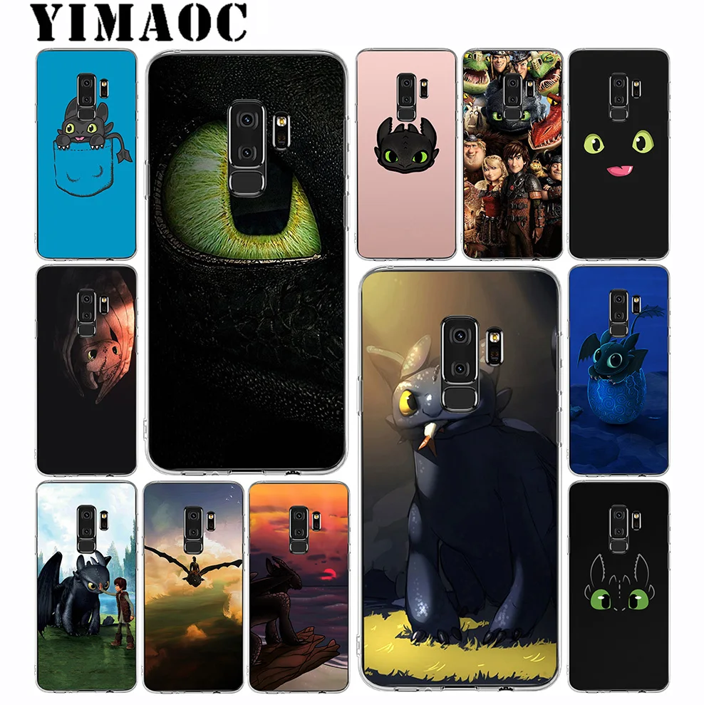 YIMAOC How To Train Your Dragon Soft Silicone Case for Samsung Galaxy S9 S8 Plus S7 Edge J3 J5 J7 A5 2016 2017 A8 2018 Note 8 |