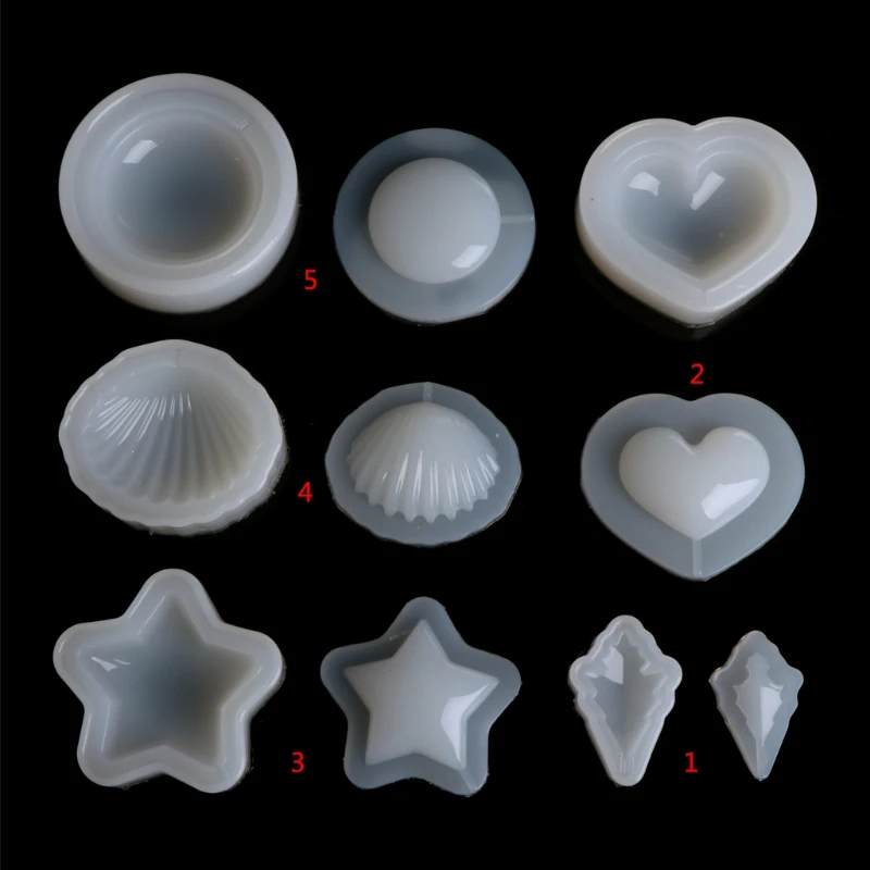 

JAVRICK DIY Clear Silicone Mold Making Jewelry Pendant Resin Casting Mould Craft Tool New