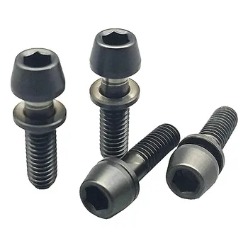 

Titanium Bolt for C260 Stem M4 x15mm Ti Bolts Modified Screws Cone Head with Captive Titanium Screws Ti Fastener 7/35pcs
