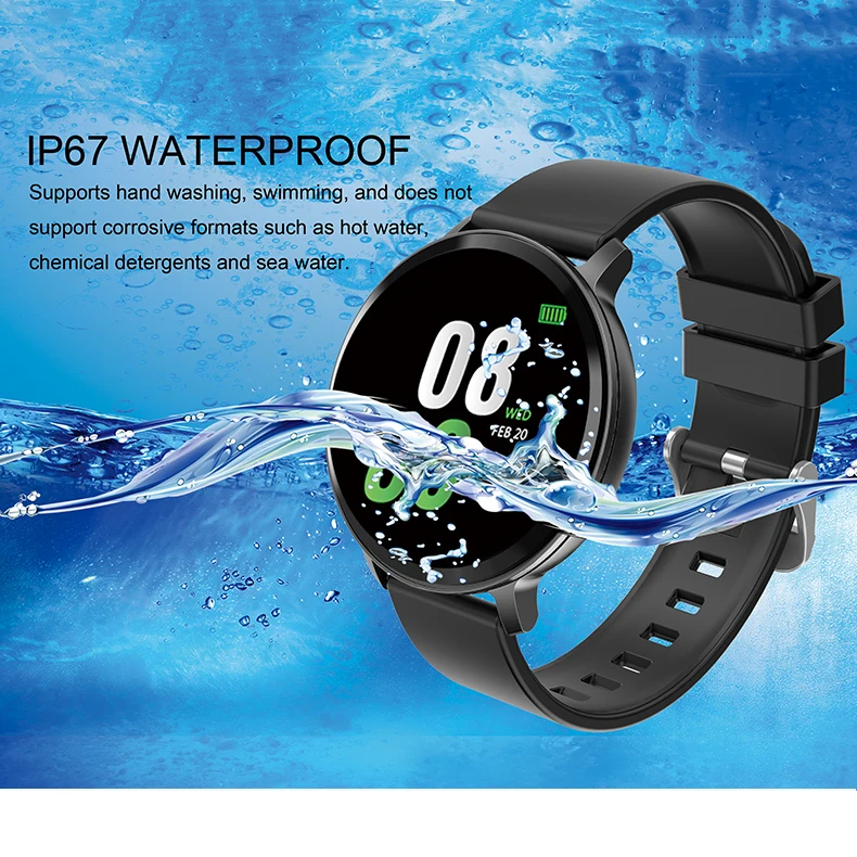Смарт-часы Greentiger S8, фитнес-трекер, монитор сердечного ритма, умные часы, кровяное давление, кислородный водонепроницаемый браслет, Android IOS