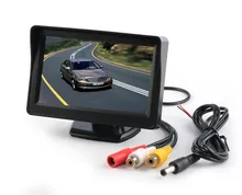 2 Video Input 4.3Inch Color TFT Digital LCD Car Monitor for Rear View Backup Camera System