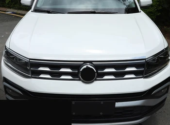 

For VW Volkswagen T-Cross 2019 2020 Front Hood Bonnet Grille Lip Molding Cover Trim Bar Garnish Accessories Car Styling
