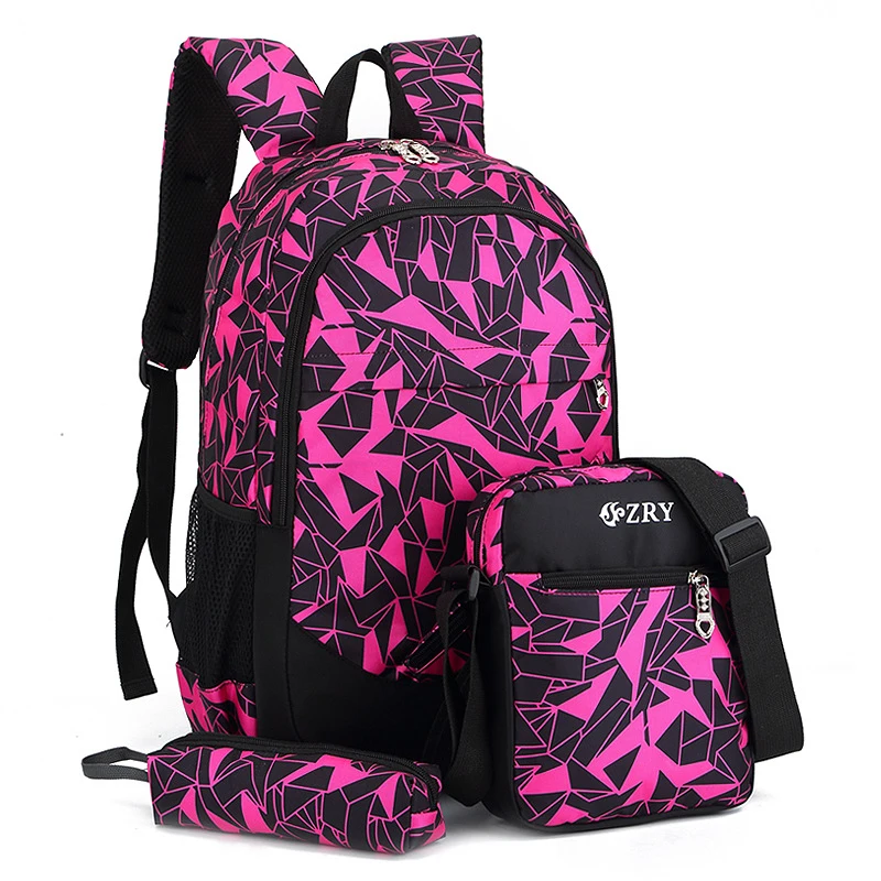 Школьный рюкзак для подростков, съемные детские школьные сумки с 2/6 колесами для мальчиков и девочек, школьный рюкзак на колесиках, сумка для книг - Цвет: pink