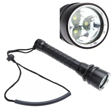 3*XM-L T6 5000LM LED Diving Flashlight Torch Waterproof White Light LED Underwater 18650 Dive Torch