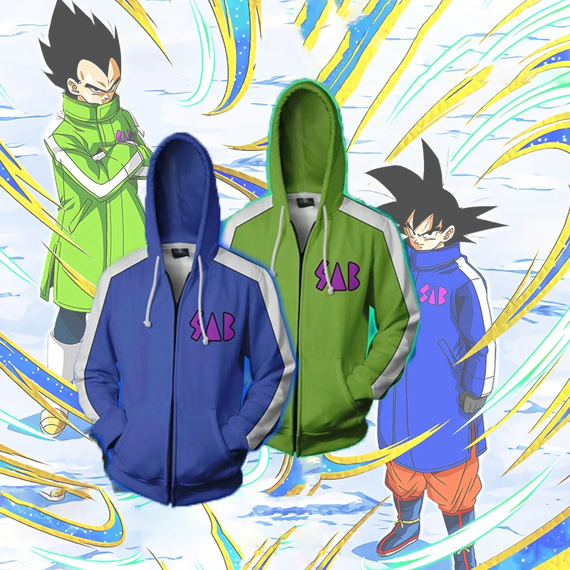 

Newest Dragon Ball Z Super Saiyan Goku 3D Printed Hoodies Men Women Jacket Vegeta Goku Cosplay Anime Hooded Sweatshirt 3XS-5XL