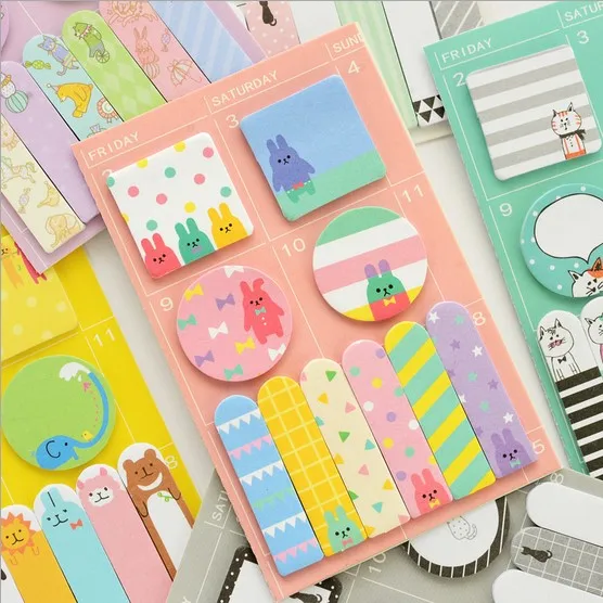 

New arrival lovely cartoon animals party memo pad N times sticky notes memo notepad bookmark gift student school stationery