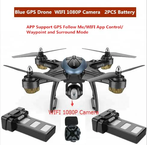 Большой gps Helicoper 50 см 500 м 4K 1080P камера Смарт низкая мощность возврат Следуйте за мной Wi-Fi FPV RC Дрон gps Квадрокоптер PK X8PRO добавить сумку - Цвет: WIFI 1080P 2 battery