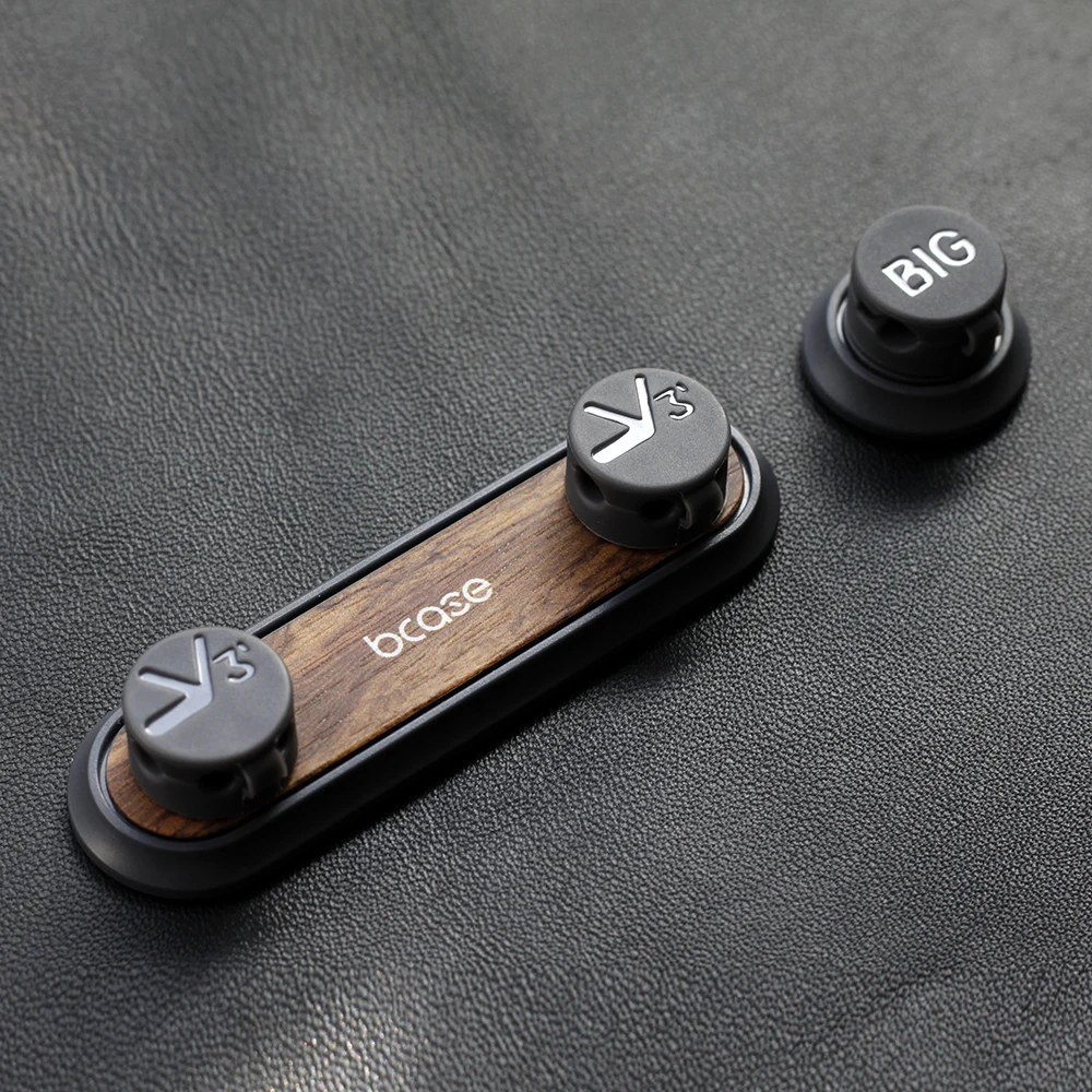 Xiaomi Bcase Магнитный кабель намотки провода Органайзер USB держатель кабельного зажима Сортировка инструмента рабочего места линия данных аккуратный инструмент - Цвет: Walnutwood Color