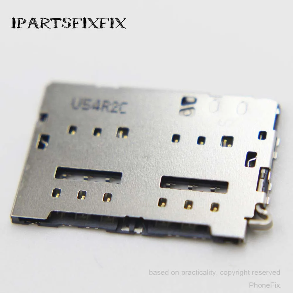 30 шт./лот SIM Card Reader для Samsung S6 g920v g920a g920p G920F g9200 все модели разъем модуль один или Dual SIM читатель - Цвет: Dual