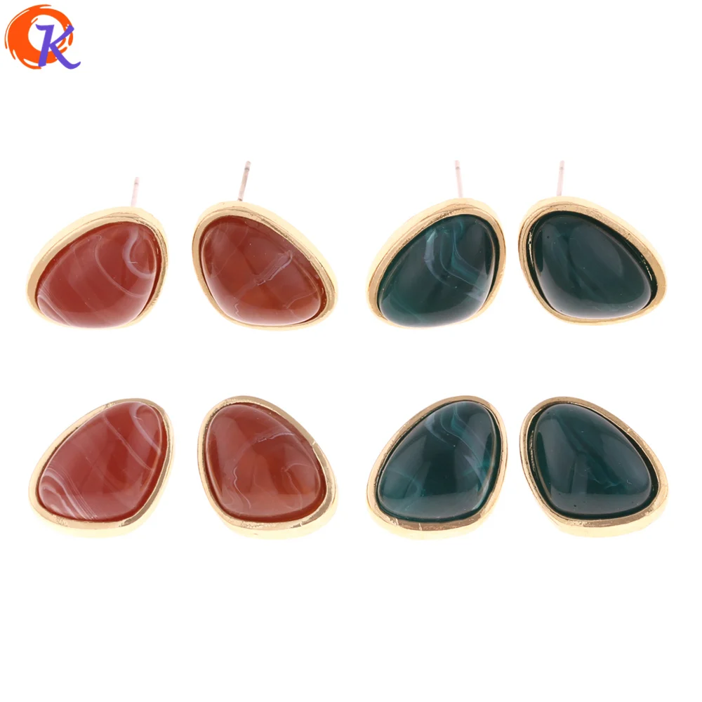 

Cordial Design 25(Pairs) 15*21MM Jewelry Accessories/Earring Stud/Irregular Shape/DIY Earring Making/Hand Made/Earring Findings