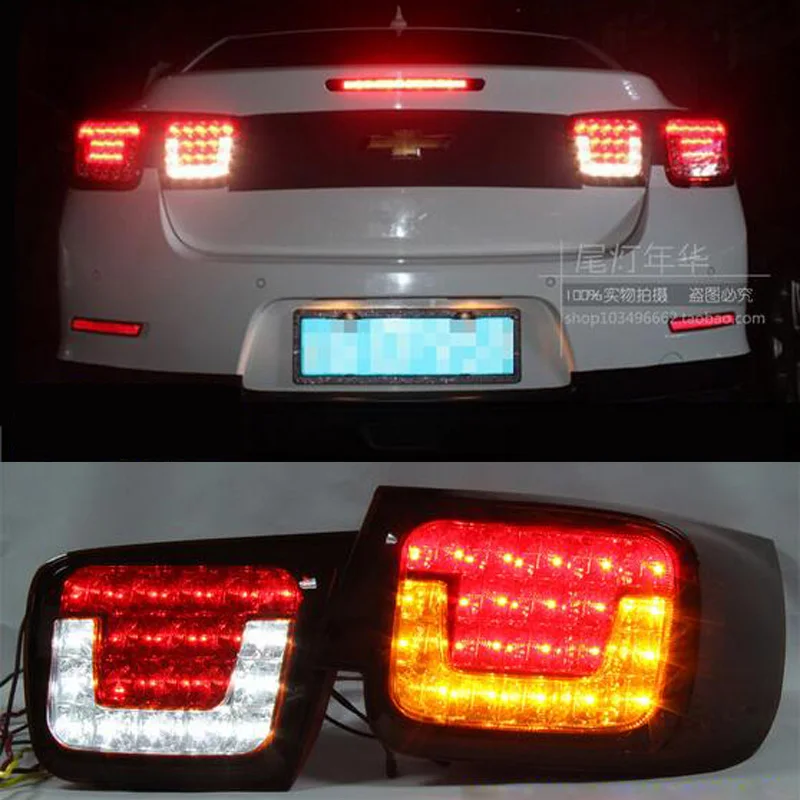

Hireno Car Styling for Chevrolet Malibu 2012 2013 2014 Tail Lights LED TailLight LED Rear Lamp +Brake+Park+Signal