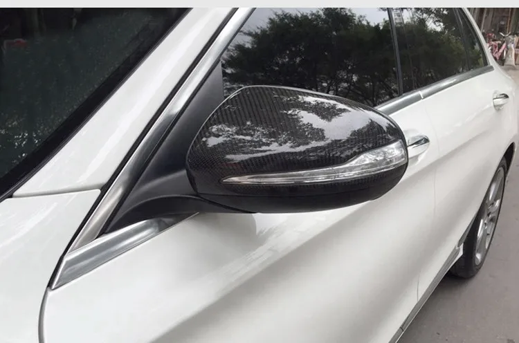 c Класс w205 углеродное волокно замена двери боковое крыло зеркало Чехлы для benz e W213 s класс w222 стайлинга автомобилей