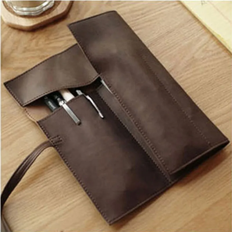 

1Pcs Cherry Blossom Pendant PU Leather Pencil Case Multiuse Cosmetic Pouch Pocket Brush Makeup Bag School Supplies Free Shipping