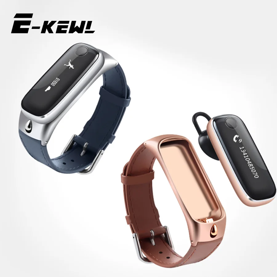 E9 font b Smart b font Bracelet Talk Band Bluetooth Headset Support Pedometer wristband Sleep Monitor