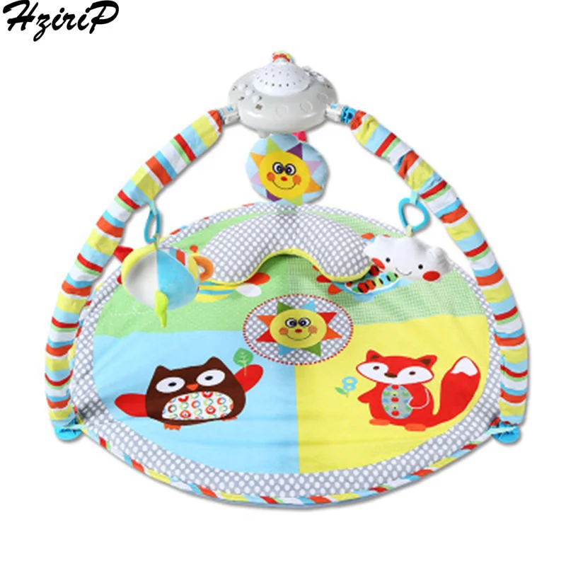 

HziriP Whole Educational Toys Sun Animal Projector Baby Music Game Blanket Fitness Stand Rack Carpet Canvas Crawling Bracket Mat
