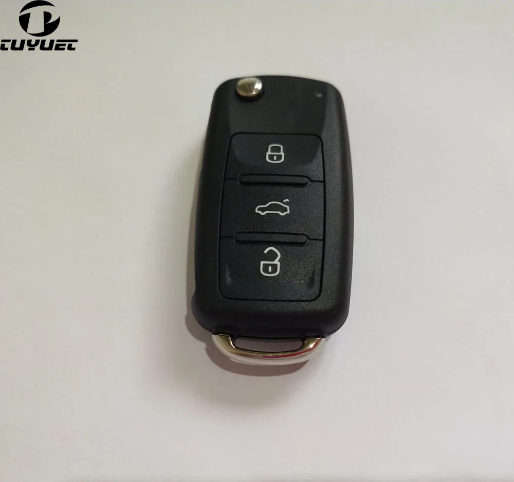 Флип складной ключ оболочки для VW VOLKSWAGEN SEAT SKODA дистанционного ключа чехол Fob 3 BN