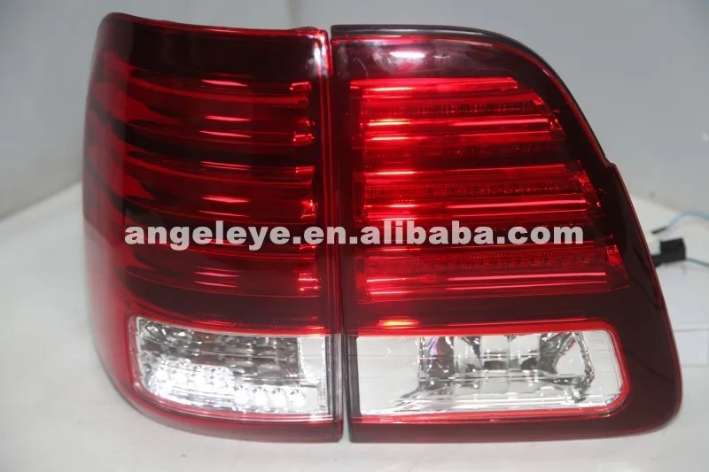 Для Toyota Land Cruiser LC100 FJ100 светодиодный задние фонари красный, белый Цвет 1998-2007 года LF
