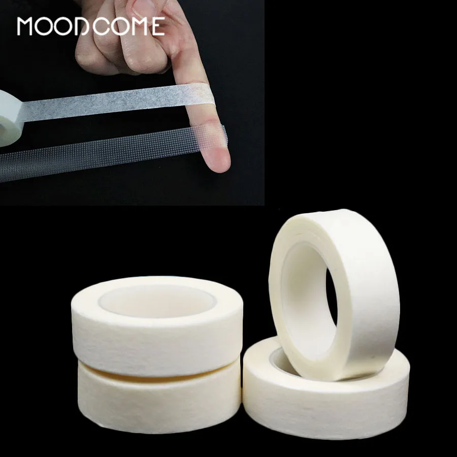 

5 Roll Tape Under Patches Eyelash Extension Supply Breathable Easy to Tear Moderate Viscosity Medical Lash Tape Makeup Tools
