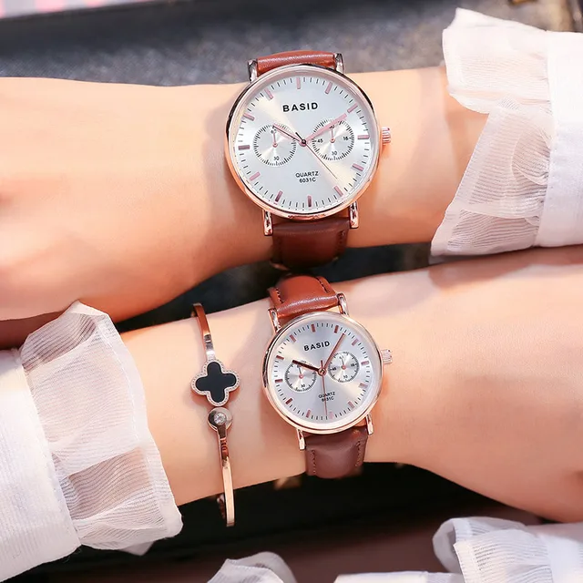 BASID brand Couple Watches for Lovers Pair Quartz Wrist Watch Fashion Student Wa BASID brand Couple Watches for Lovers Pair Quartz Wrist Watch Fashion Student Wa