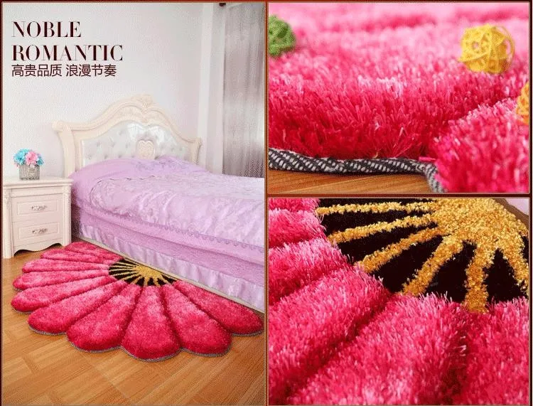80X150 см утолщенные секторные ковры для спальни, современные 3D коврики с изображением цветов и ковров, диван-пол, детский игровой коврик, половик с цветочным рисунком