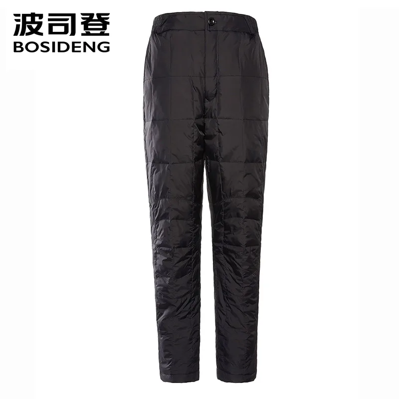 

bosideng down pants for men down full length pant mid waist high quality plus size B80130013