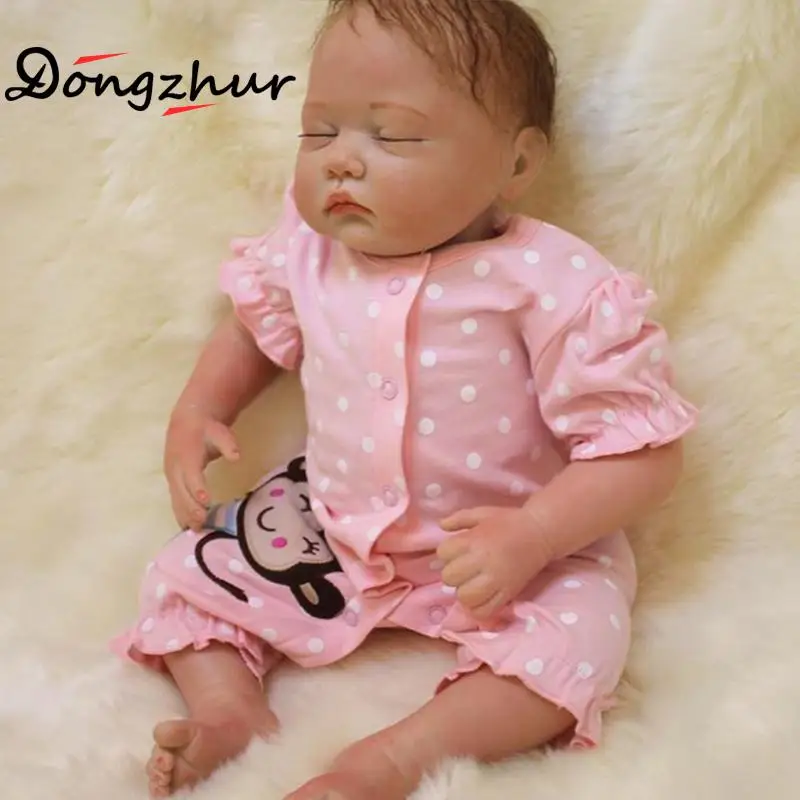 

55cm Npkdoll Silicone Newborn Dolls Full Silicone Vinyl Body Baby Dolls Simulation Girl Reborn Babies Doll New Design Girl Gifts