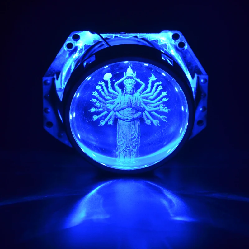 2018 Aozoom последняя 1 пара фар для автомобильного проектора 3 дюйма биксеноновый
