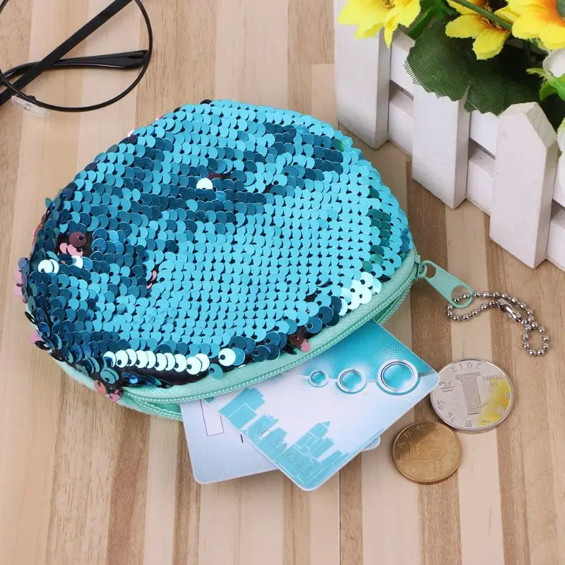 

Doll Accessories Two Color Paillette Change Purse Lady Fashion Fruits Pattern Money Bag Coin Wallet Pocket Purse