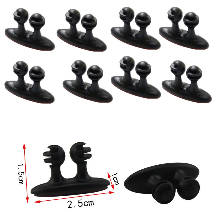 8Pcs/set Adhesive Cable Winder Car Interior Cable Clip Earphone Cable Organizer Wire Storage Holder Clip Cord Holder Promotion