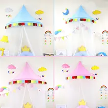 Детская кровать для детей, навес, москитная сетка-полог, Игровой Домик принцессы, палатка для игр в форме замка, игровая игрушка, палатки для украшения спальни