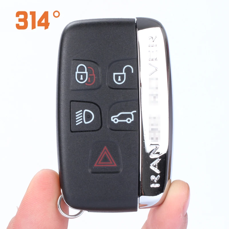

Five-button Black Car Key Smart Card Remote Control Key Shell Suit For Land Rover Land Rover Range Rover Aurora Jaguar XFJF