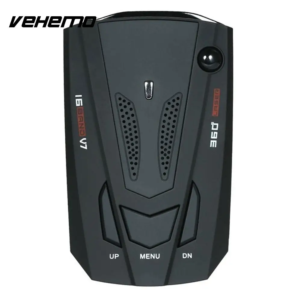 

Vehemo LCD Display Velocity Radar Security Protection Car Radar Advanced Vehicle Radar Detector Monitor Alarm System