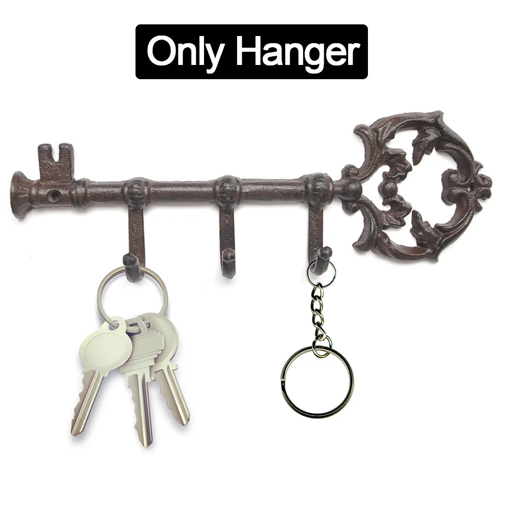

Key Holder Vintage Coat Multifunctional Hats Decorative Home Decor Hanger Storage With 3 Hooks Wall Mounted Clothes Rack