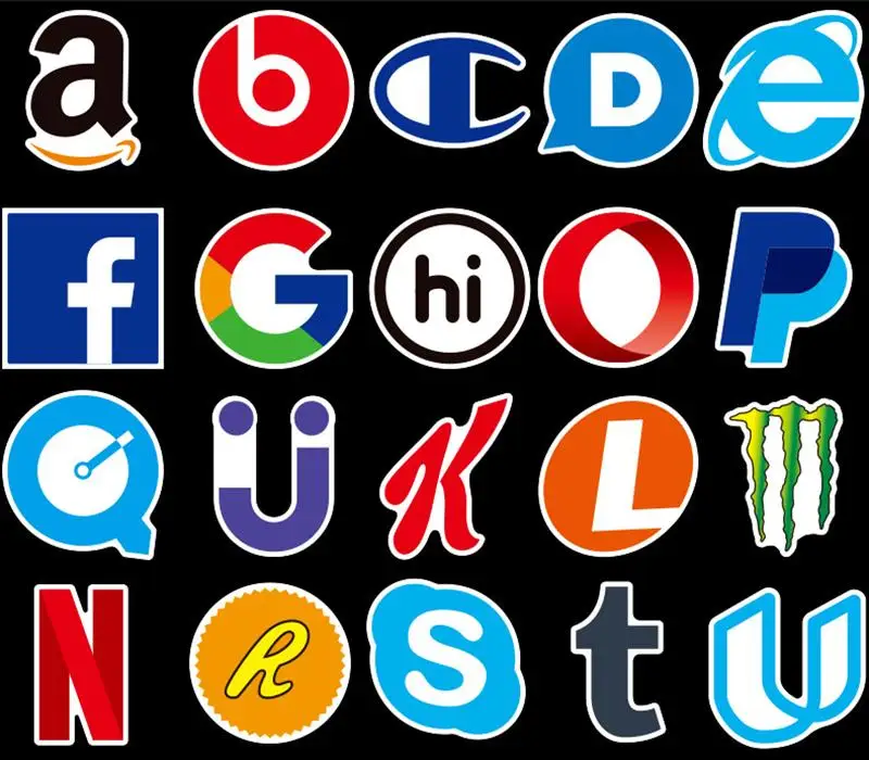 50pc/Lot Graffiti Stickers Figure APP Logo Cartoon Kids Stickers Scrapbooking Guitar Notobook Moto Skateboard Waterproof Sticker