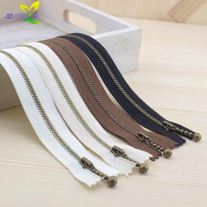 Bronze Bag With Zipper Head Drop Allmatch Fourcolor 3 Hand Diy Zipper