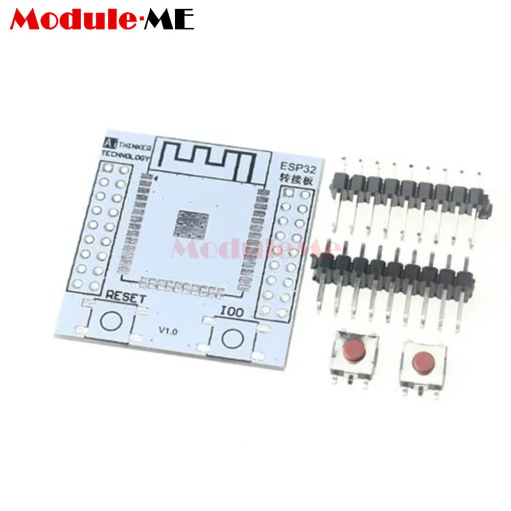 

5PCS ESP32 ESP32S IO Adapter Base Board Pinboard Converter With 4 Row Pins For ESP-32S Wireless WiFi Bluetooth Module