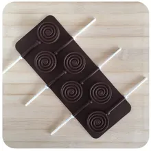 Пищевой силиконовый материал для шоколадных конфет и леденцов плесень с Пластиковая Палочка декоративные конфеты кухонные принадлежности для выпечки, помадка инструмент для торта