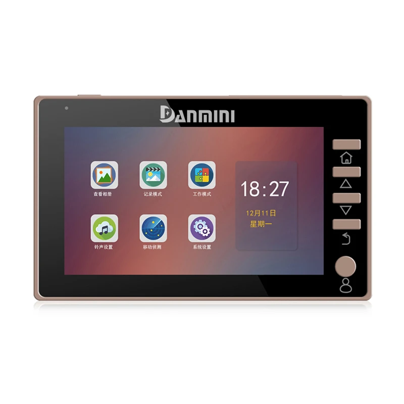 DANMINI 4 5 &quotЦветные видео домофоны 170 градусов дверной глазок камера наружная