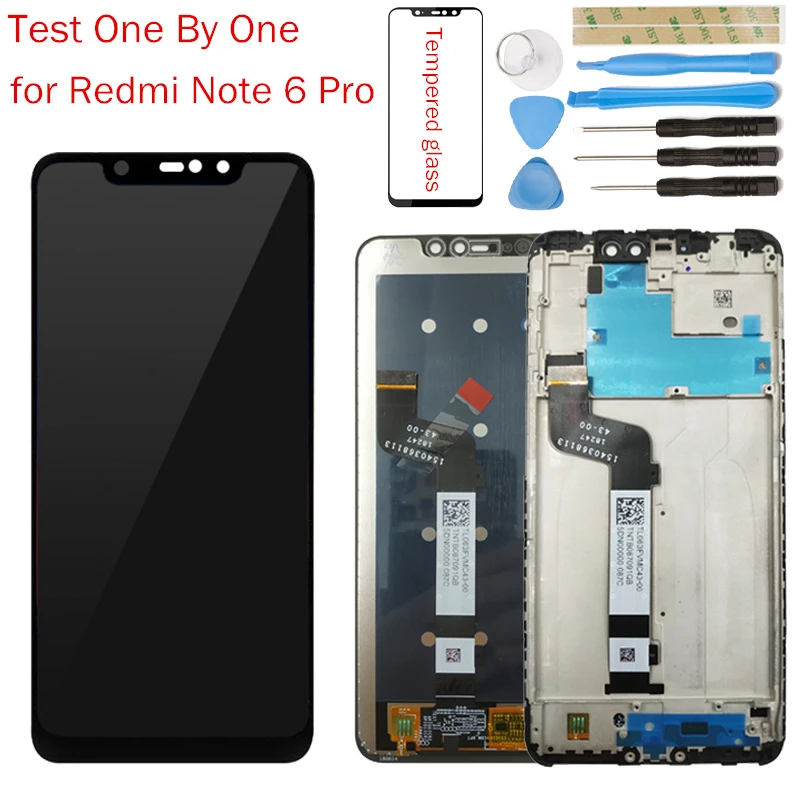 Test For Xiaomi Redmi Note 6 Pro Lcd Display Touch Screen Frame Digitizer Assembly Lcd 10 Point Touch Repair Replace Parts Mobile Phone Lcd Screens Aliexpress