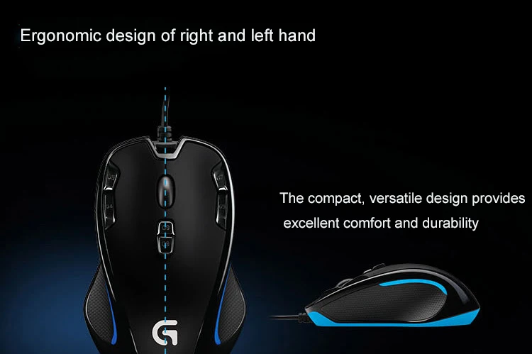 Logitech G300s игровая мышь 2500 dpi эргономичная Проводная оптическая компьютерная игровая мышь